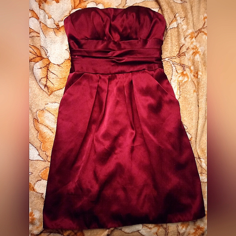 David's bridal strapless strapless never worn dress